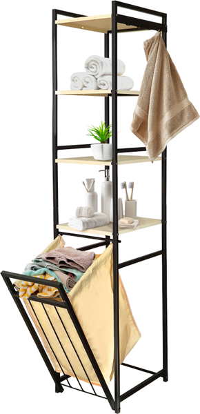 Изображение товара Стеллаж Solmax&Home Loft / IS99935 (черный/бежевый)