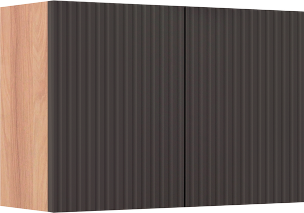 Изображение товара Шкаф для ванной Runo Соренто 60x30 / Тренто 60x30 вертикаль (крафтовый дуб/графит)