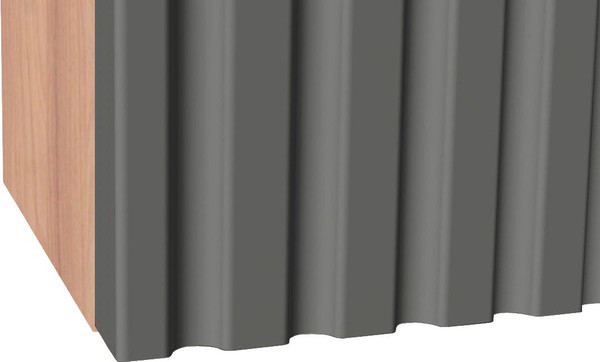 Изображение товара Шкаф для ванной Runo Соренто 60x30 / Тренто 60x30 вертикаль (крафтовый дуб/графит)