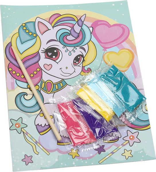 Изображение товара Набор для творчества MultiArt Аппликация песком. Единорог / SANDM-110751