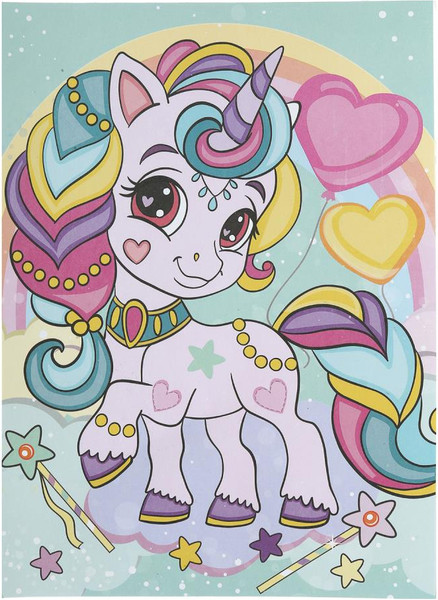 Изображение товара Набор для творчества MultiArt Аппликация песком. Единорог / SANDM-110751