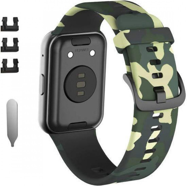 Изображение товара Ремешок для умных часов Rumi Для Huawei Watch Fit/Watch Fit Elegant (зеленый камуфляж)