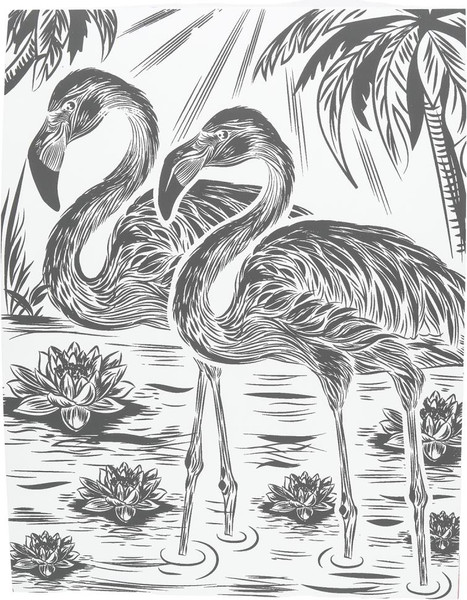 Изображение товара Гравюра MultiArt Фламинго / SCRWH-115941