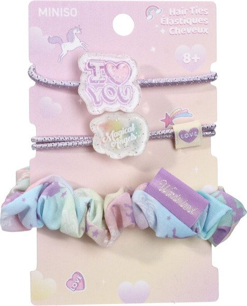 Изображение товара Набор резинок для волос Miniso Fantasy Unicorn 9738 (3шт)