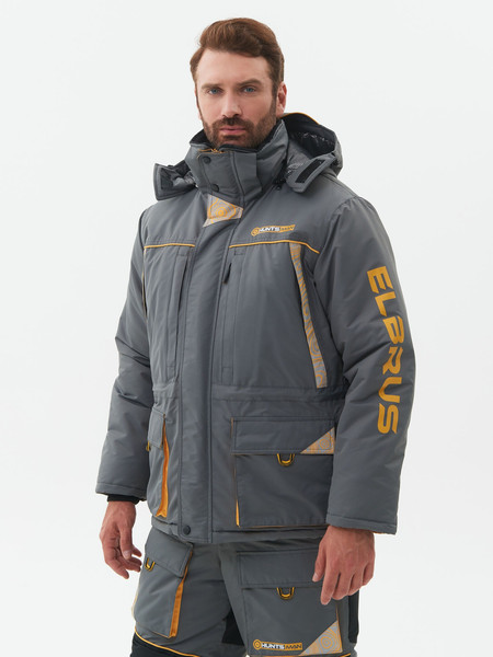 Изображение товара Костюм для охоты и рыбалки Huntsman Elbrus -35°C (р.44-46/170-176, серый/банан)