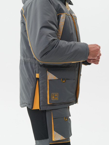 Изображение товара Костюм для охоты и рыбалки Huntsman Elbrus -35°C (р.44-46/170-176, серый/банан)