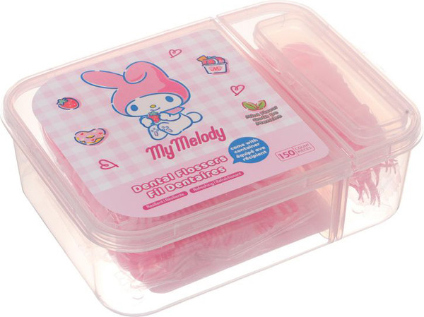 Изображение товара Зубная нить Miniso My Melody Extra Fine со вкусом мяты 1087 (150шт)