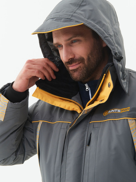 Изображение товара Костюм для охоты и рыбалки Huntsman Elbrus -35°C (р.48-50/170-176, серый/банан)