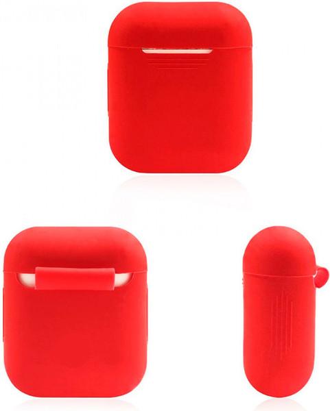 Изображение товара Чехол для наушников Rumi Силиконовый для Apple AirPods/AirPods 2 (красный)