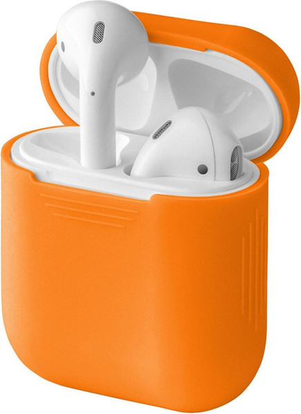 Изображение товара Чехол для наушников Rumi Силиконовый для Apple AirPods/AirPods 2 (оранжевый)