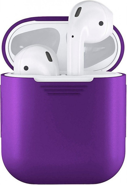 Изображение товара Чехол для наушников Rumi Силиконовый для Apple AirPods/AirPods 2 (фиолетовый)