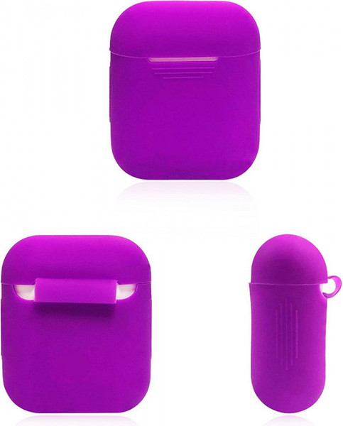 Изображение товара Чехол для наушников Rumi Силиконовый для Apple AirPods/AirPods 2 (фиолетовый)