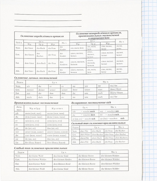 Изображение товара Тетрадь предметная Проф-Пресс Немецкий язык Свет знаний / Т48-1526 (48л, клетка)