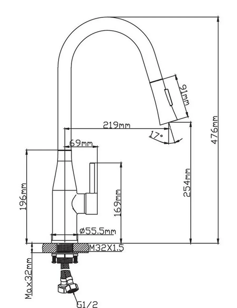 Изображение товара Смеситель Diadonna Д60-0002QH