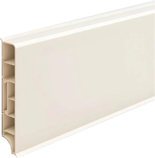 Изображение товара Плинтус Ideal Дюра прямоугольный 80мм 033 (2.2м, кремово-белый)