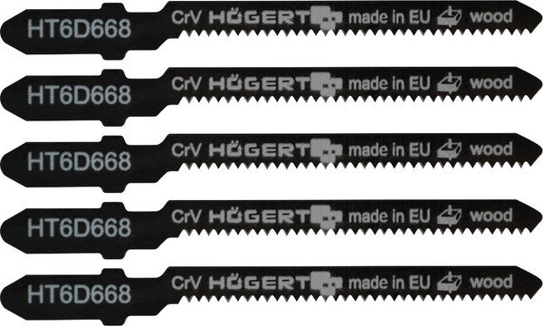 Изображение товара Набор пильных полотен Hoegert 116мм 8TPI / HT6D668 (5шт)