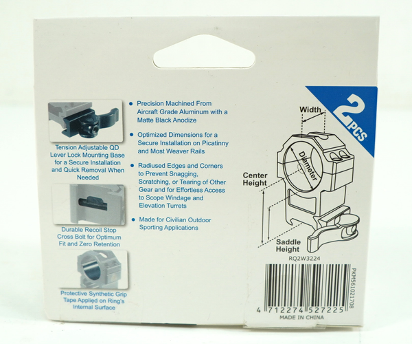 Изображение товара Комплект колец для прицела Leapers UTG 30мм / RQ2W3224