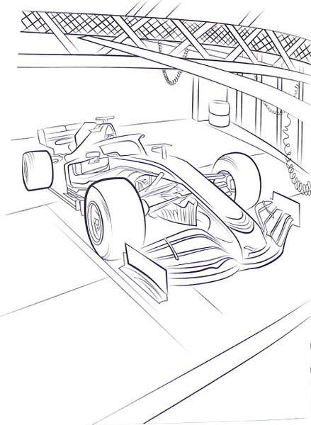 Изображение товара Раскраска Проф-Пресс Быстрые Машинки / ПП-00207706, мягкая обложка (черный)