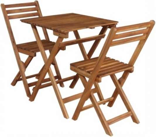 Изображение товара Комплект складной мебели National Tree Company из акации TP2043.0.1 (3 предмета)