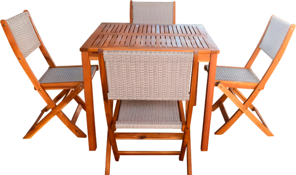 Изображение товара Комплект садовой мебели National Tree Company из акации TP4098 (5 предметов)