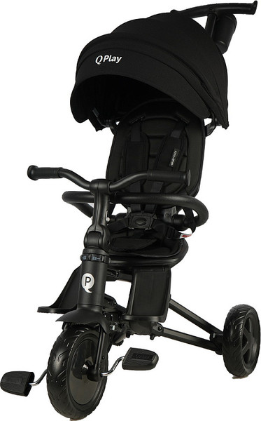 Изображение товара Трехколесный велосипед с ручкой QPlay Rider / S700-16 (черный)