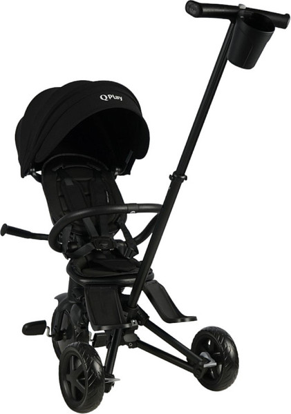 Изображение товара Трехколесный велосипед с ручкой QPlay Rider / S700-16 (черный)