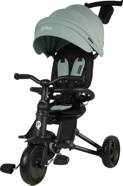 Изображение товара Трехколесный велосипед с ручкой QPlay Rider / S700-16 (мятный/черный)