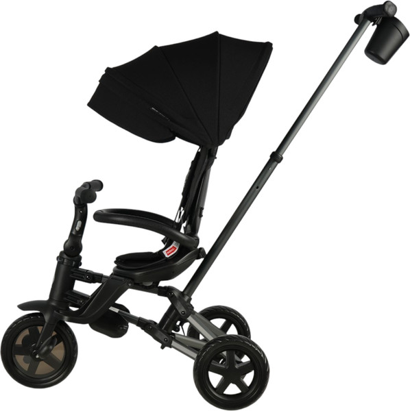 Изображение товара Трехколесный велосипед с ручкой QPlay Sprinter / S700-16 (черный/графитовый)