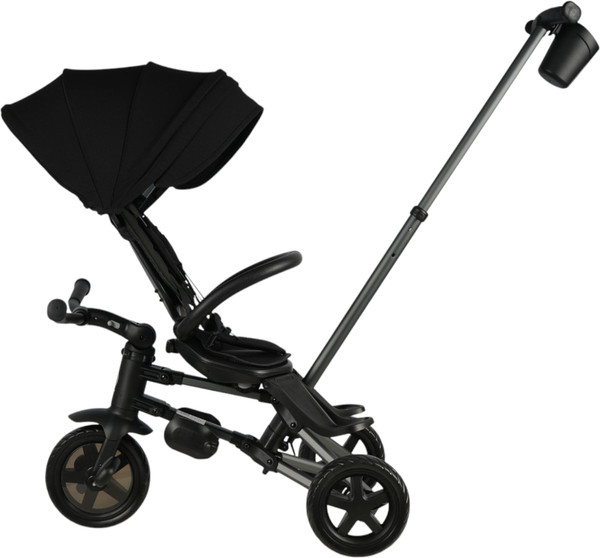 Изображение товара Трехколесный велосипед с ручкой QPlay Sprinter / S700-16 (черный/графитовый)