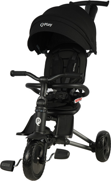 Изображение товара Трехколесный велосипед с ручкой QPlay Sprinter / S700-16 (черный/графитовый)