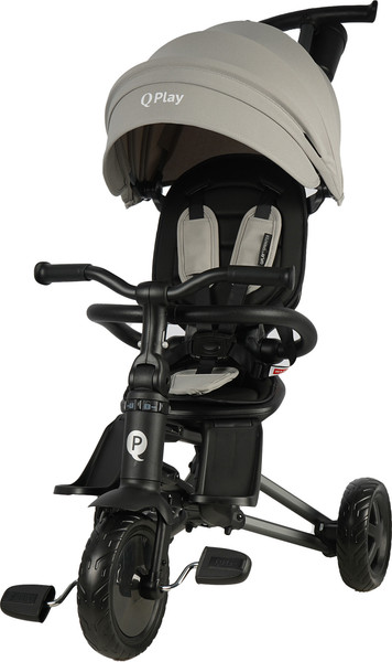 Изображение товара Трехколесный велосипед с ручкой QPlay Sprinter / S700-16 (серый/графитовый)
