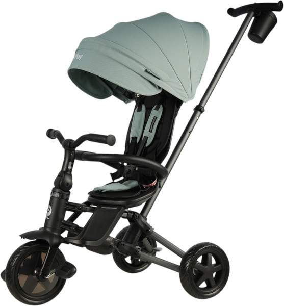 Изображение товара Трехколесный велосипед с ручкой QPlay Sprinter / S700-16 (мятный/графитовый)