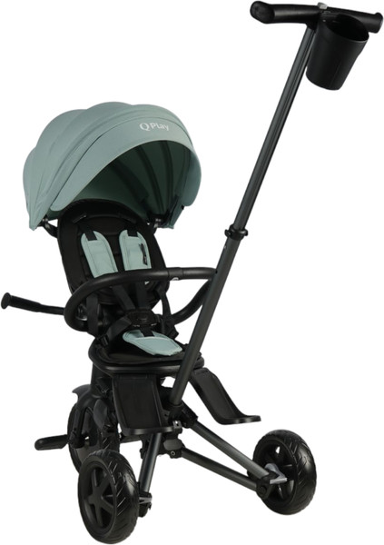 Изображение товара Трехколесный велосипед с ручкой QPlay Sprinter / S700-16 (мятный/графитовый)