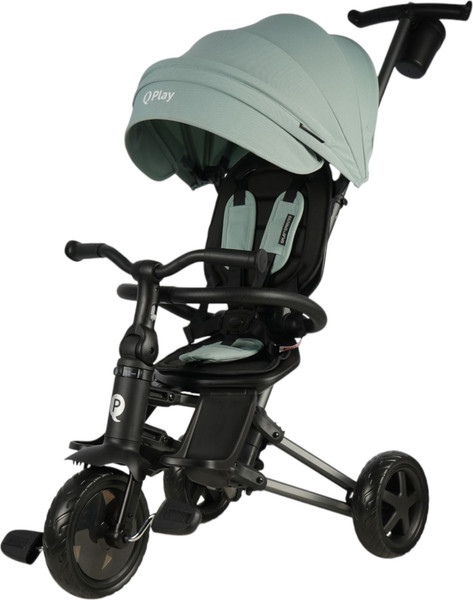 Изображение товара Трехколесный велосипед с ручкой QPlay Sprinter / S700-16 (мятный/графитовый)