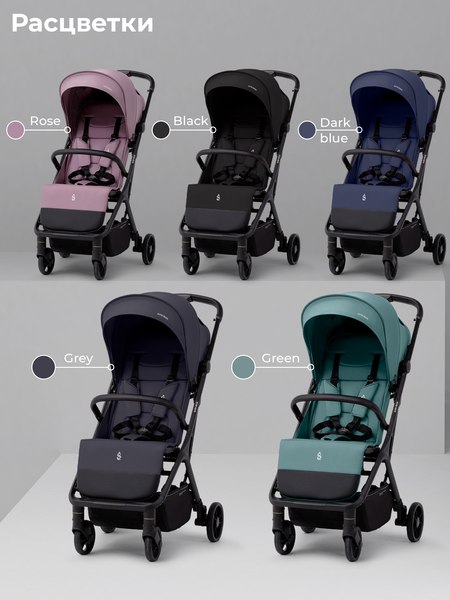 Изображение товара Детская прогулочная коляска Sweet Baby SBL Aura Basic (серый)