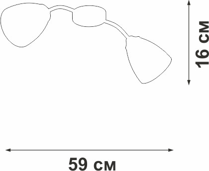 Изображение товара Потолочный светильник Vitaluce V3750/2PL