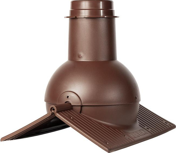 Изображение товара Аэратор коньковый Krovent Pipe-Cone RAL 8017 (коричневый)