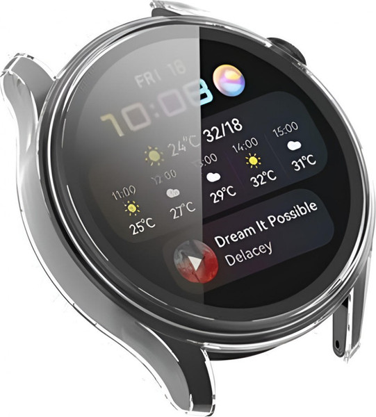 Изображение товара Защитный чехол для умных часов Rumi Силиконовый для Huawei Watch 3 (прозрачный)