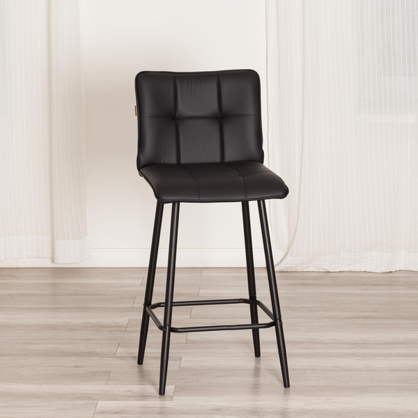 Изображение товара Стул барный Tetchair Bari полубарный (экокожа/черный)