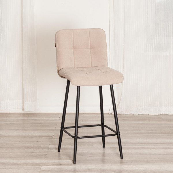 Изображение товара Стул барный Tetchair Medeo полубарный (велюр/бежевый)
