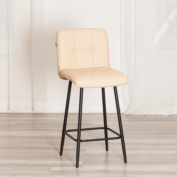 Изображение товара Стул барный Tetchair Medeo полубарный (экокожа/бежевый)