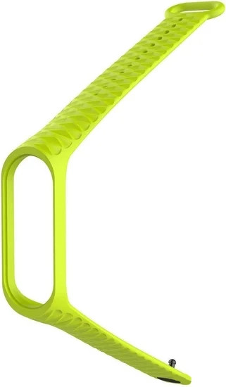 Изображение товара Ремешок для фитнес-трекера Rumi Силиконовый для Xiaomi Mi Band 3/Mi Band 4 (салатовый)