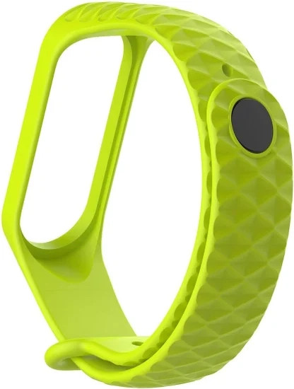 Изображение товара Ремешок для фитнес-трекера Rumi Силиконовый для Xiaomi Mi Band 3/Mi Band 4 (салатовый)