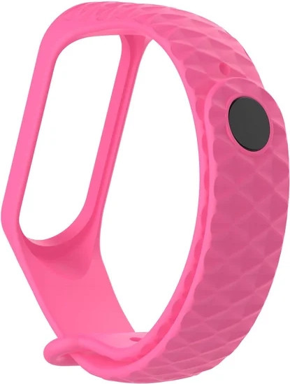 Изображение товара Ремешок для фитнес-трекера Rumi Силиконовый для Xiaomi Mi Band 3/Mi Band 4 (розовый)