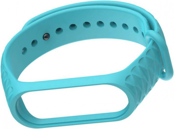 Изображение товара Ремешок для фитнес-трекера Rumi Силиконовый для Xiaomi Mi Band 3/Mi Band 4 (бирюзовый)