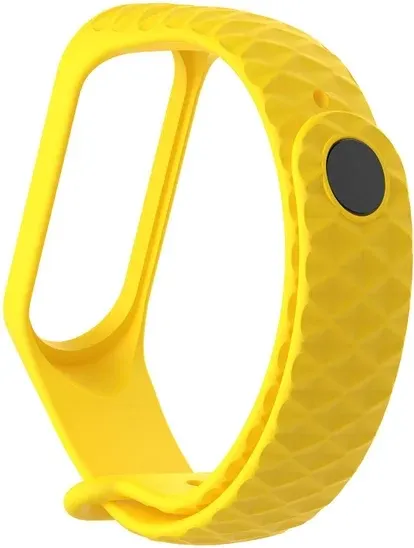 Изображение товара Ремешок для фитнес-трекера Rumi Силиконовый для Xiaomi Mi Band 3/Mi Band 4 (желтый)