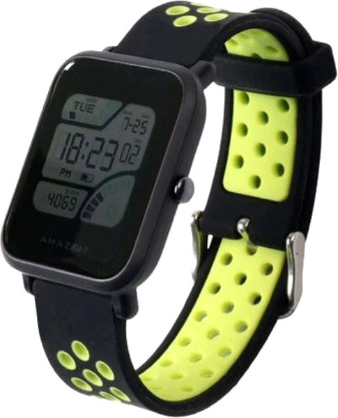 Изображение товара Ремешок для умных часов Rumi N-style 20мм (черный/зеленый)