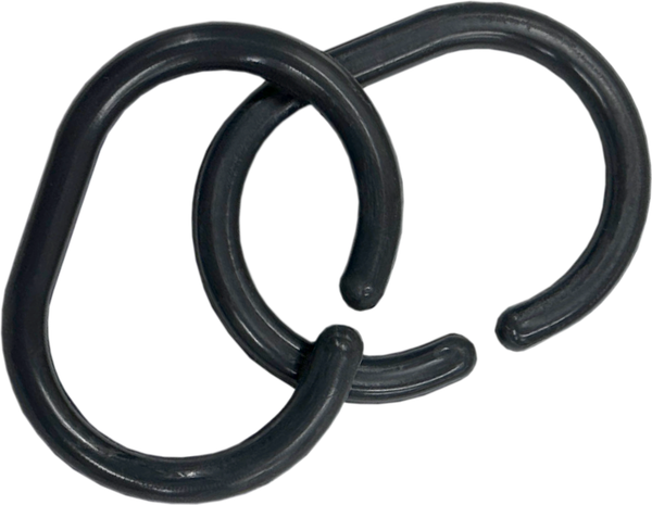 Изображение товара Кольца для шторки Comfort Alumin Group 009698 (12шт, графитовый)