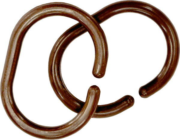 Изображение товара Кольца для шторки Comfort Alumin Group 009700 (12шт, шоколадный)