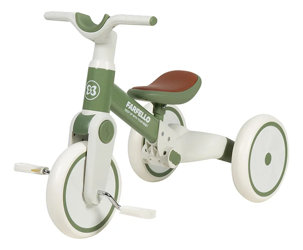 Изображение товара Трехколесный велосипед с ручкой Farfello 6588 (зеленый)